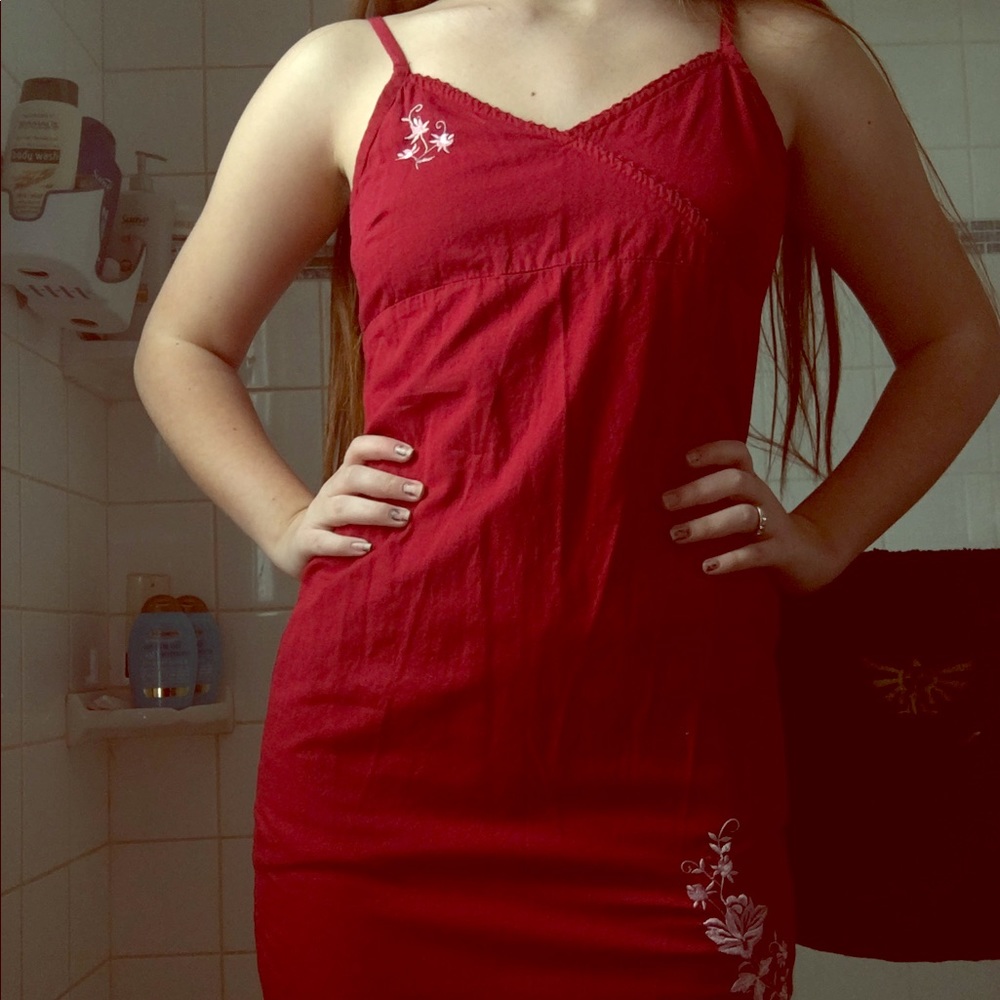 American eagle red dress